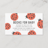 Little Love Bug Ladybug Books for Baby shower Encl Informatiekaartje (Voorkant)