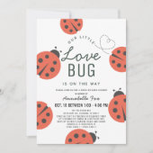 Little Love Bug Ladybug Drive-by Baby shower Kaart (Voorkant)