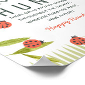 Little Love Bug Ladybug Green Baby Pacifier Hunt Poster (Hoek)