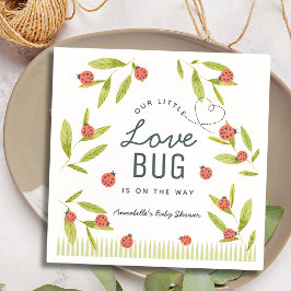 Little Love Bug Ladybug Leaf Baby shower Napkins Servet