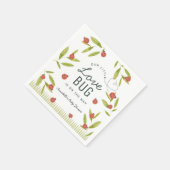 Little Love Bug Ladybug Leaf Baby shower Napkins Servet (Hoek)