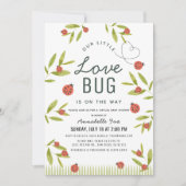 Little Love Bug Ladybug Virtual Baby shower Kaart (Voorkant)