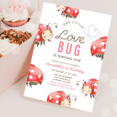 Little Love Bug lieveheersbeestje 1e verjaardag ui Kaart