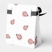 Little Love Bug Pink Ladybug Birthday Favor Box Bedankdoosjes (Achterkant)
