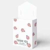 Little Love Bug Pink Ladybug Birthday Favor Box Bedankdoosjes (Geopend)