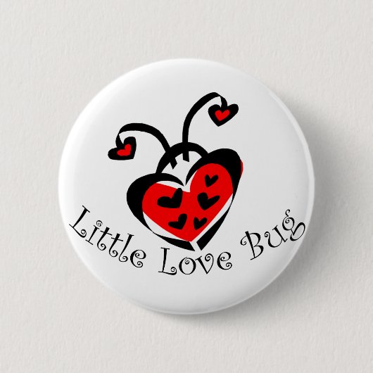 Little Love Bug. Ronde Button 5,7 Cm (Voorkant)