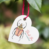 Little Love Bug Roze Baby shower Dank u Bedankjes Labels