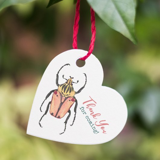 Little Love Bug Roze Baby shower Dank u Bedankjes Labels