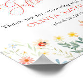 Little Love Bug Schattigee tuin Kaarten en geschen Poster (Hoek)