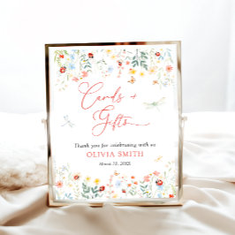 Little Love Bug Schattigee tuin Kaarten en geschen Poster