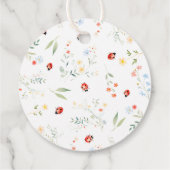 Little Love bug Tuin Baby shower Bedankt Bedankjes Labels (Achterkant)