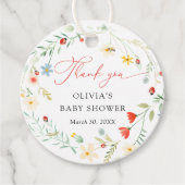 Little Love bug Tuin Baby shower Bedankt Bedankjes Labels (Voorkant)