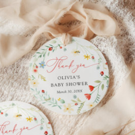 Little Love bug Tuin Baby shower Bedankt Bedankjes Labels