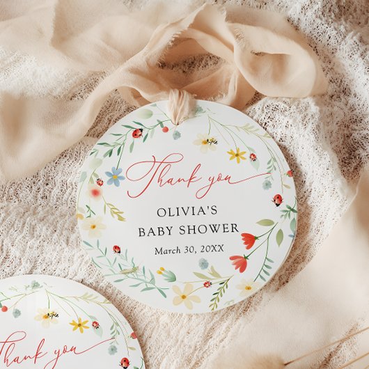 Little Love bug Tuin Baby shower Bedankt Bedankjes Labels