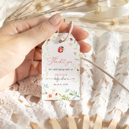 Little Love bug Tuin Baby shower Bedankt Cadeaulabel