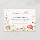 Little Love Bug Tuin Luier Raffle Informatiekaartje (Voorkant)