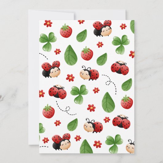 Little Love Bug verjaardag Kaart (Achterkant)