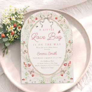 Little Love Bug Vintage Boho Tuin Baby Shower Kaart