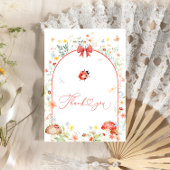 Little Love Bug Wildflower Baby shower Bedankkaart