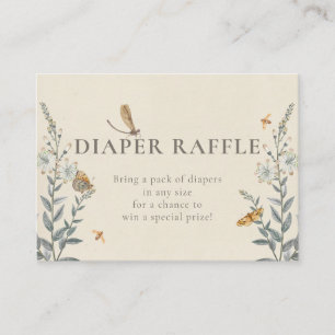 Little Love Bug Wildflower Baby shower Informatiekaartje