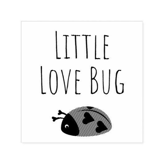 Little Love Bug Zelfinktende Stempel (Design)