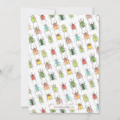 Little Love Bugs Turend Two Second Birthday Invit Kaart (Achterkant)