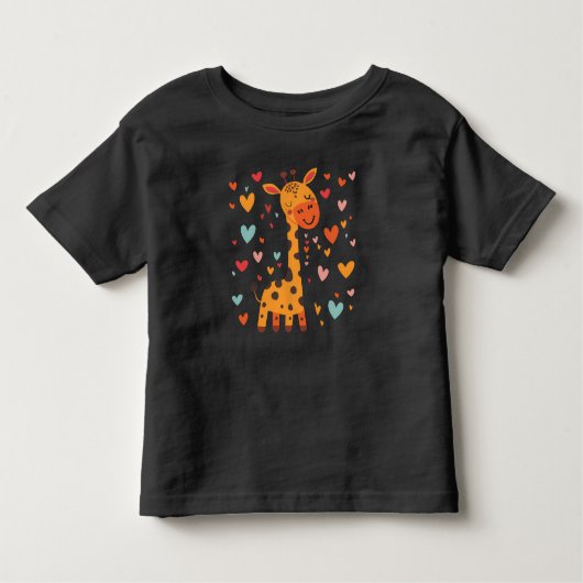 Little Love Giraffe Baby Kinder Shirts (Voorkant)