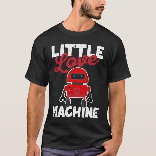 Little Love Machine Valentine's Day Cute V day Rob T-shirt (Voorkant)