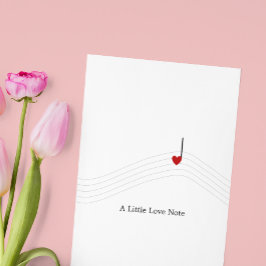 Little Love Note Mooie muziek All Occasion Kaart