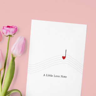 Little Love Note Mooie muziek All Occasion Kaart