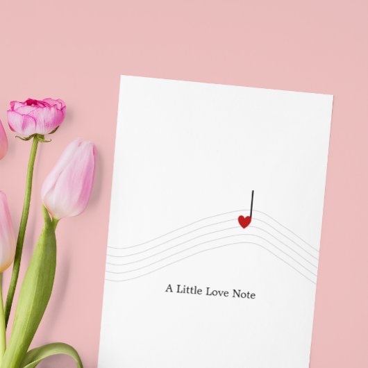 Little Love Note Mooie muziek All Occasion Kaart