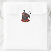 Little Love Pug | Plug Lovers Ronde Sticker (Tas)