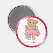 Little Love Teddy- Tekst aanpassen Magneet (Voorkant / Achterkant)
