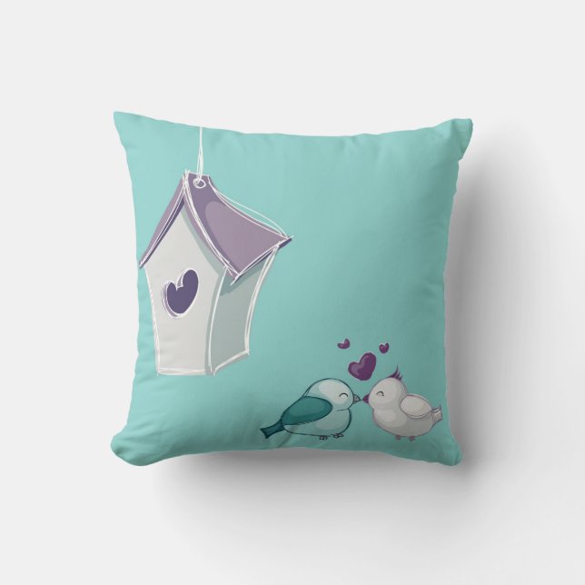 Little Lovebird Pillow Kussen (Voorkant)