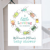 Little Lovebug Baby shower Welkom Raamsticker