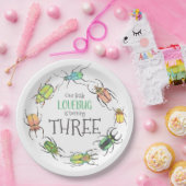 Little Lovebug Birthday Party Papieren Bordje (Feest)