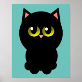 Little Lucky Black Cat Poster (Voorkant)