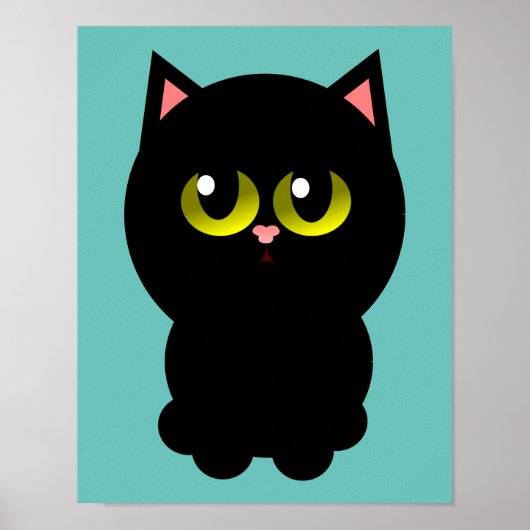 Little Lucky Black Cat Poster (Voorkant)