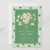 Little Lucky Charm Baby Shower Invitation Kaart (Voorkant)