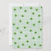 Little Lucky Charm Baby Shower Invitation Kaart (Achterkant)