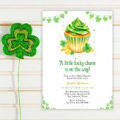 Little Lucky Charm Clover Cupcake Baby shower Kaart