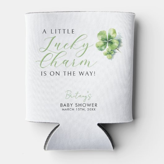 Little Lucky Charm is onderweg naar het Baby showe Blikjeskoeler (Voorkant)