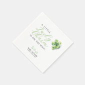 Little Lucky Charm is onderweg naar het Baby showe Servet (Hoek)