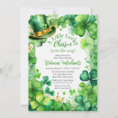 Little Lucky Charm St. Patrick’s Day Baby Shower Kaart (Voorkant)