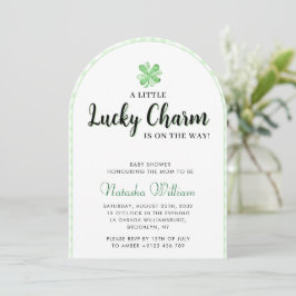 Little Lucky Charm | St Patrick's Baby shower Arch Kaart