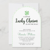 Little Lucky Charm | St Patrick's Baby shower Arch Kaart (Voorkant)
