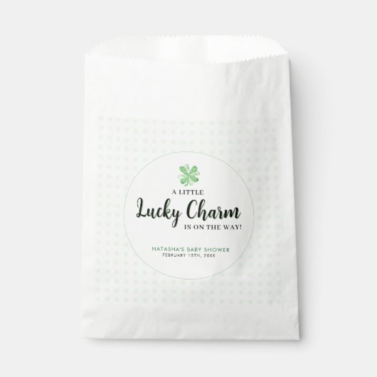 Little Lucky Charm St Patrick's Baby shower Bedankzakje (Voorkant)