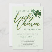 Little Lucky Charm St Patrick's Baby shower Kaart (Voorkant)
