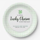 Little Lucky Charm St Patrick's Baby shower Papieren Bordje (Voorkant)