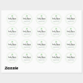 Little Lucky Charm St Patrick's Baby shower Ronde Sticker (Vel)